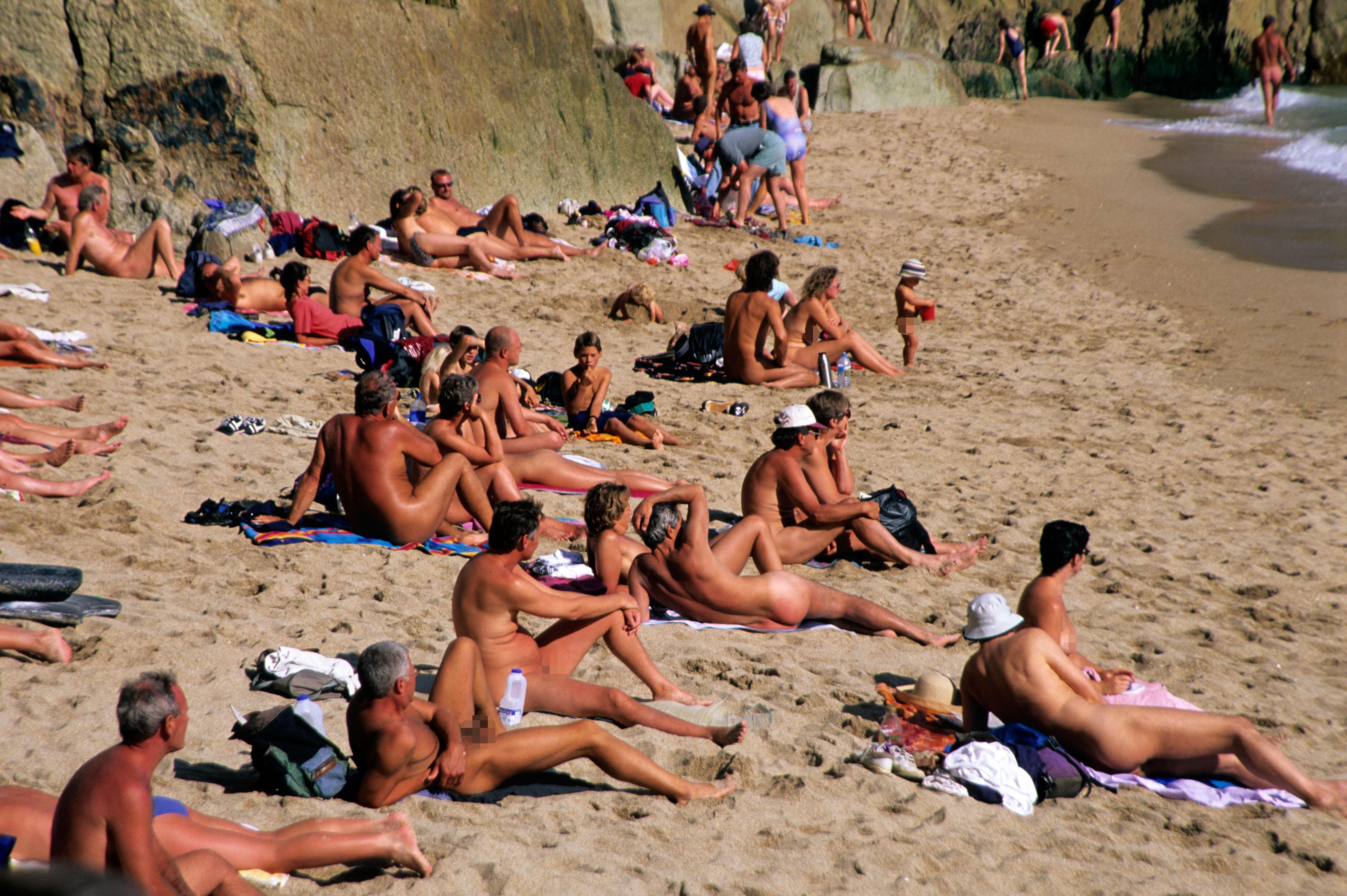 Nude beach nudist colony