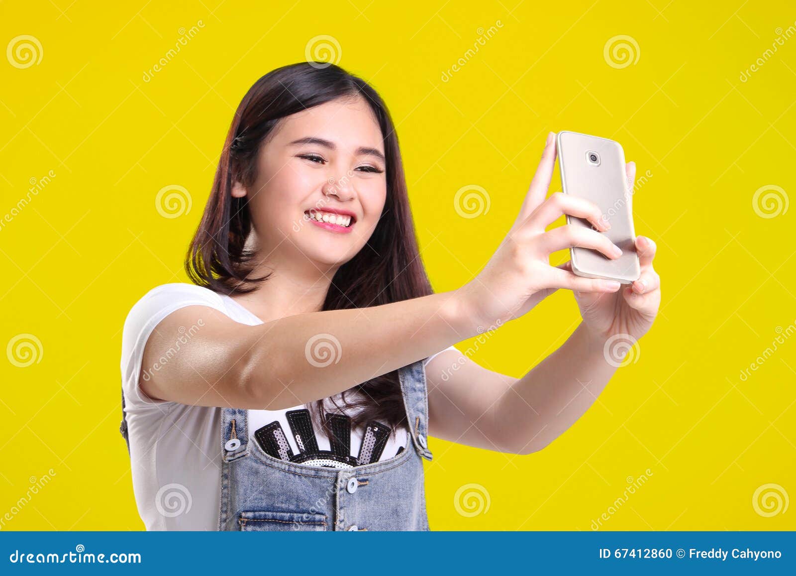Self shot teen girl selfie