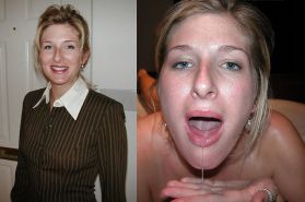 Facial before after porn