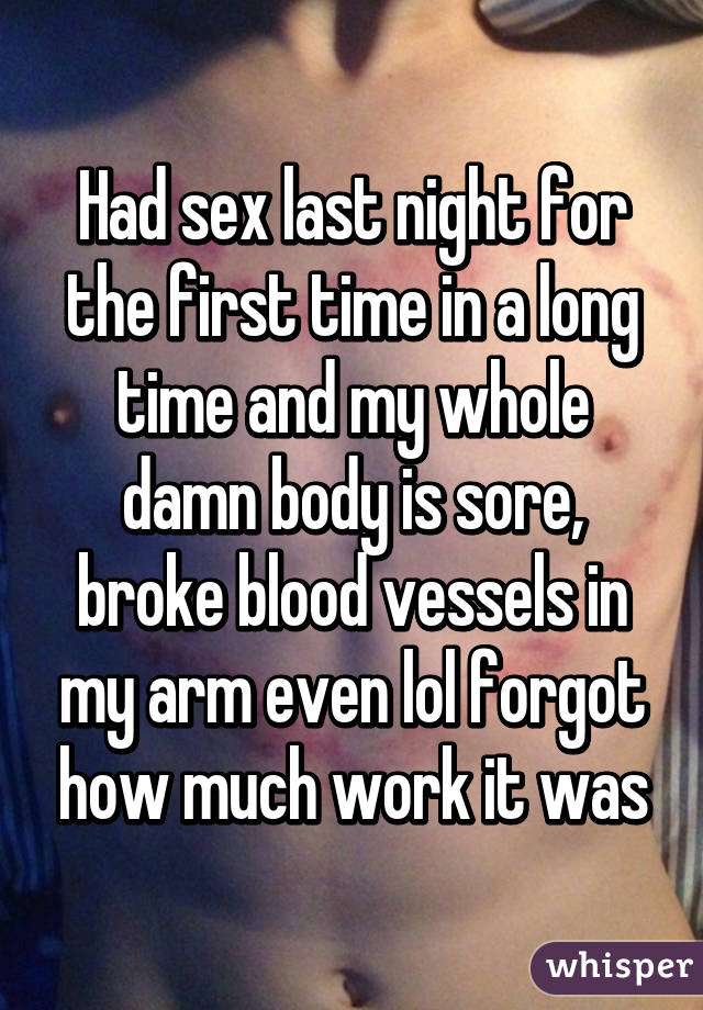 How much blood first sex