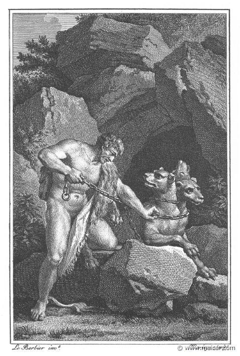 Greek mythology hercules and cerberus