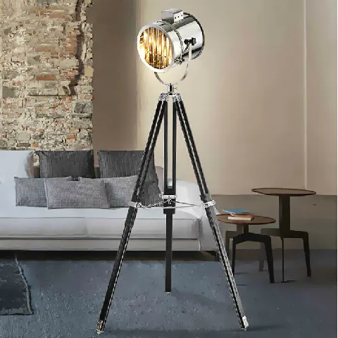 Photographer floor vintage lamp tripod