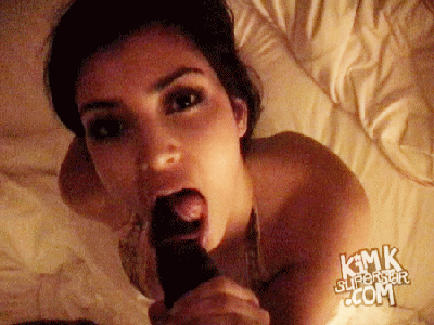 Kim kardashian giving blowjob pic