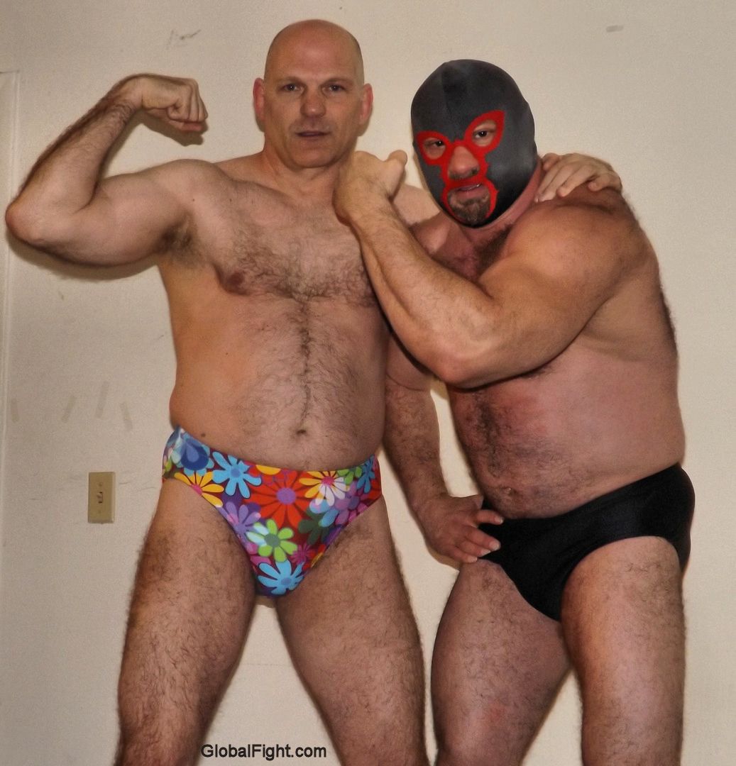Globalfight hairy wrestlers wrestling