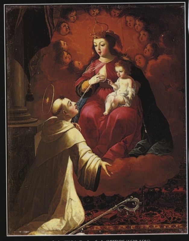 Saint bernard the blessed virgin mary
