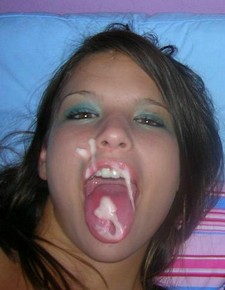Cum pretty gallery tongue
