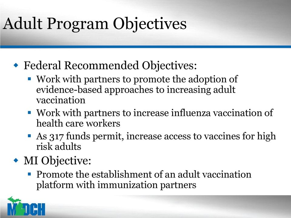 Care vaccination adult worker health