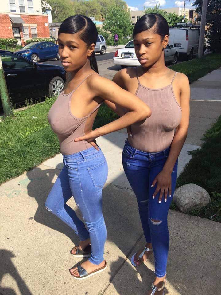 Natural busty black teens