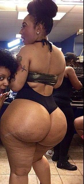 Huge black faty ass