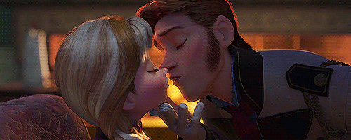 Frozen anna and hans kiss