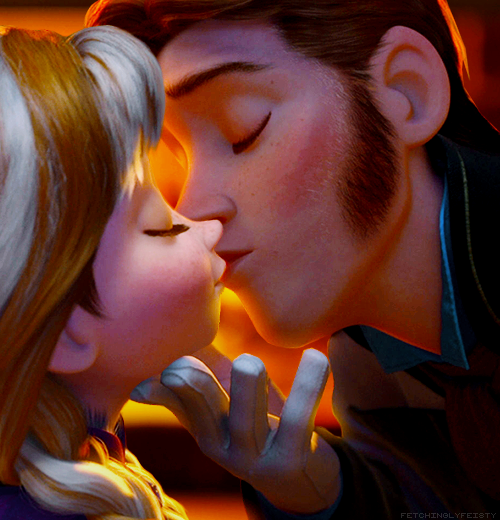 Frozen anna and hans kiss