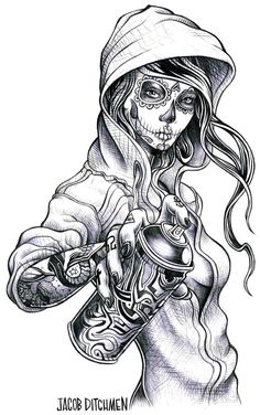 Gangster girl tattoo drawings
