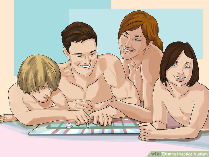 Fun nudist models family