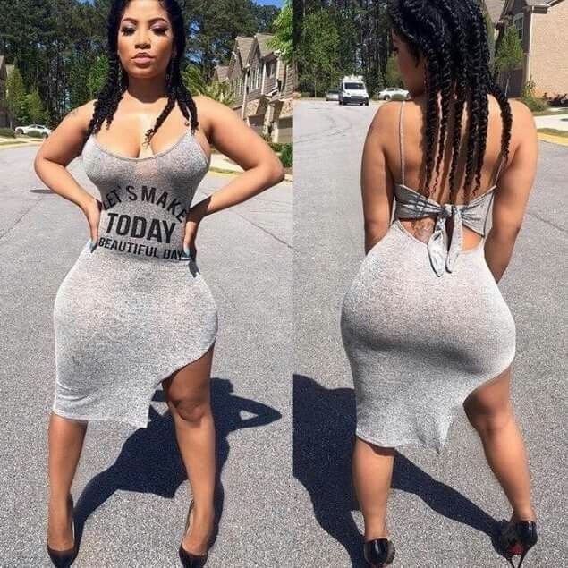 Black girl booty dress