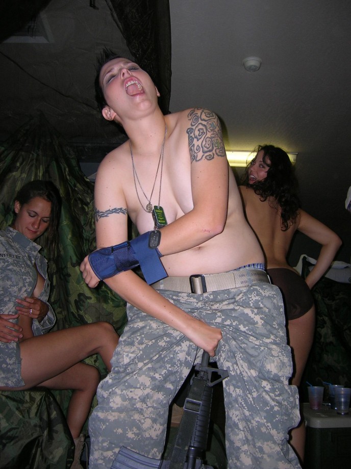 Soldiers girls caught naked