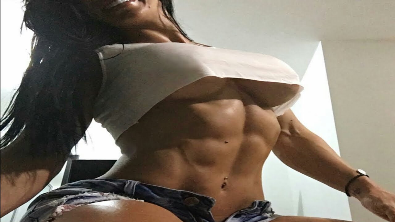 Girl muscular abs nude