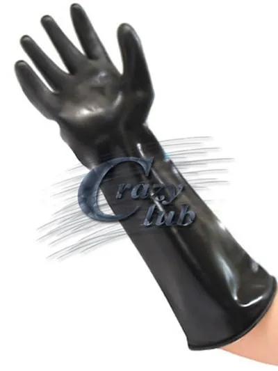Latex fetish masks and gloves