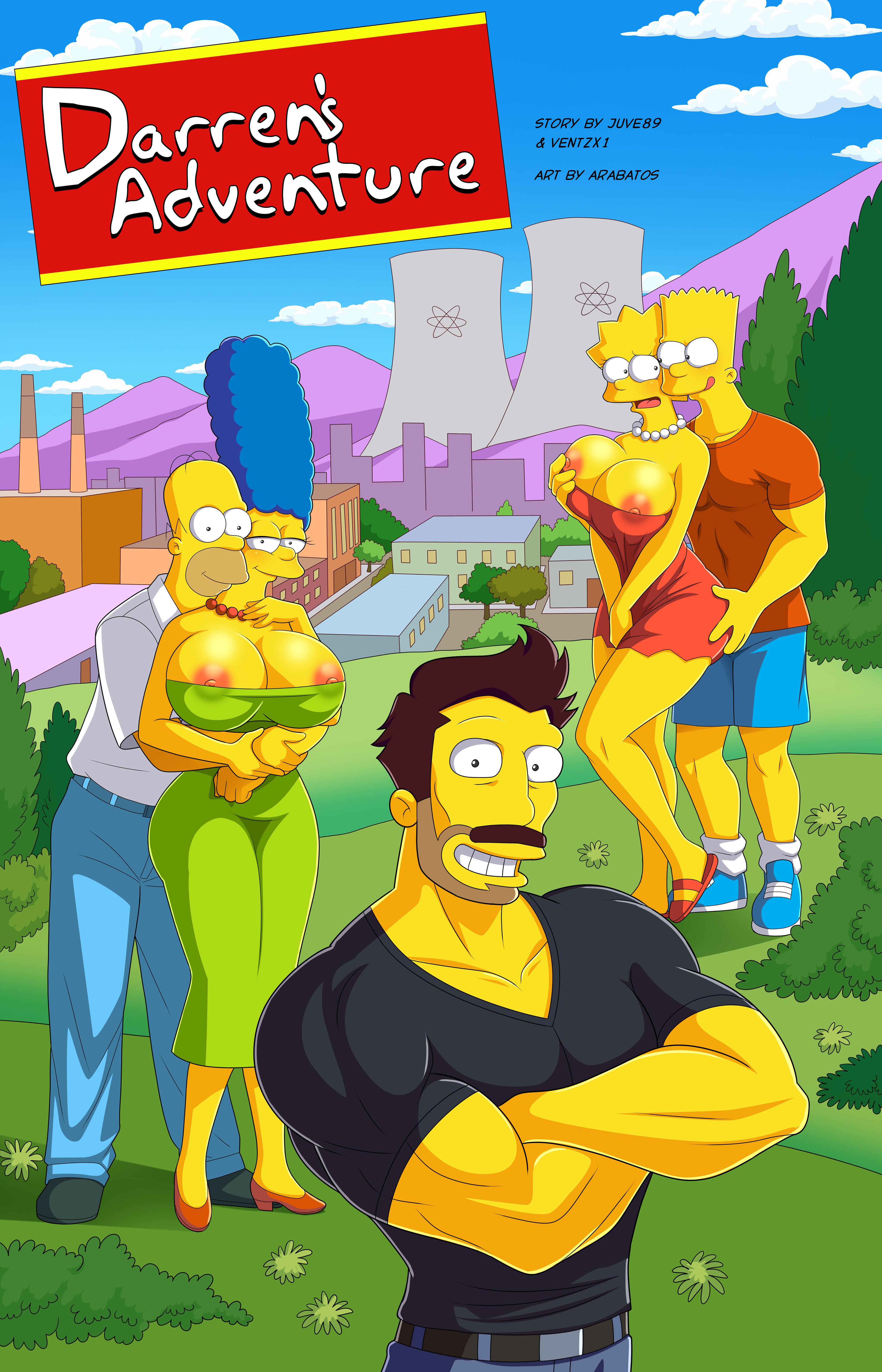 Simpsons cartoon porn spanking