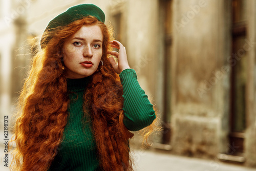 Beautiful redhead girls with freckles