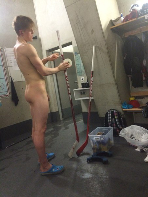 Nude men locker room naked