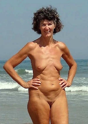 Granny nude beach pussy