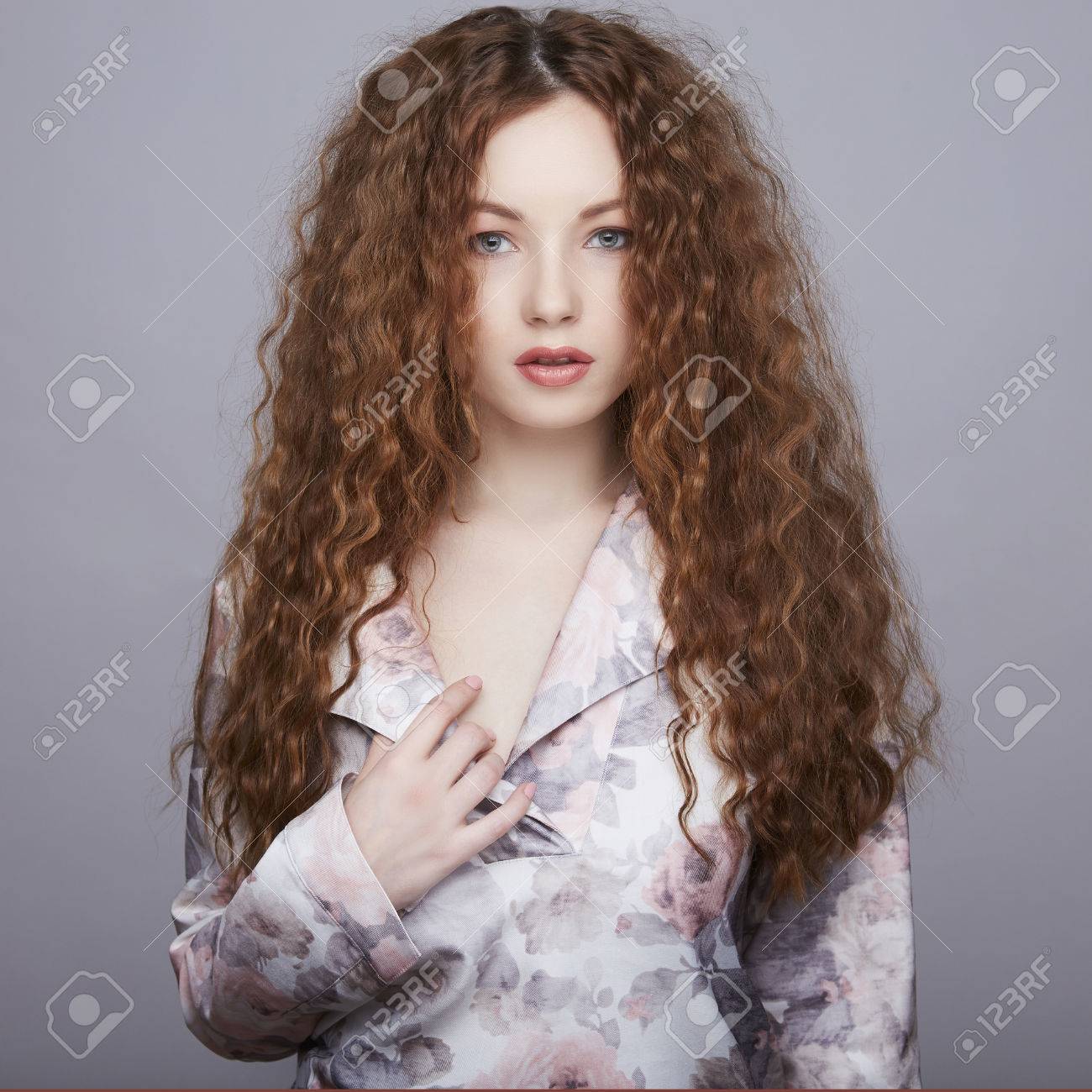 Sexy curly hair girls