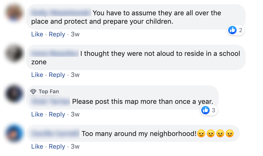 Sex offender neighbor map