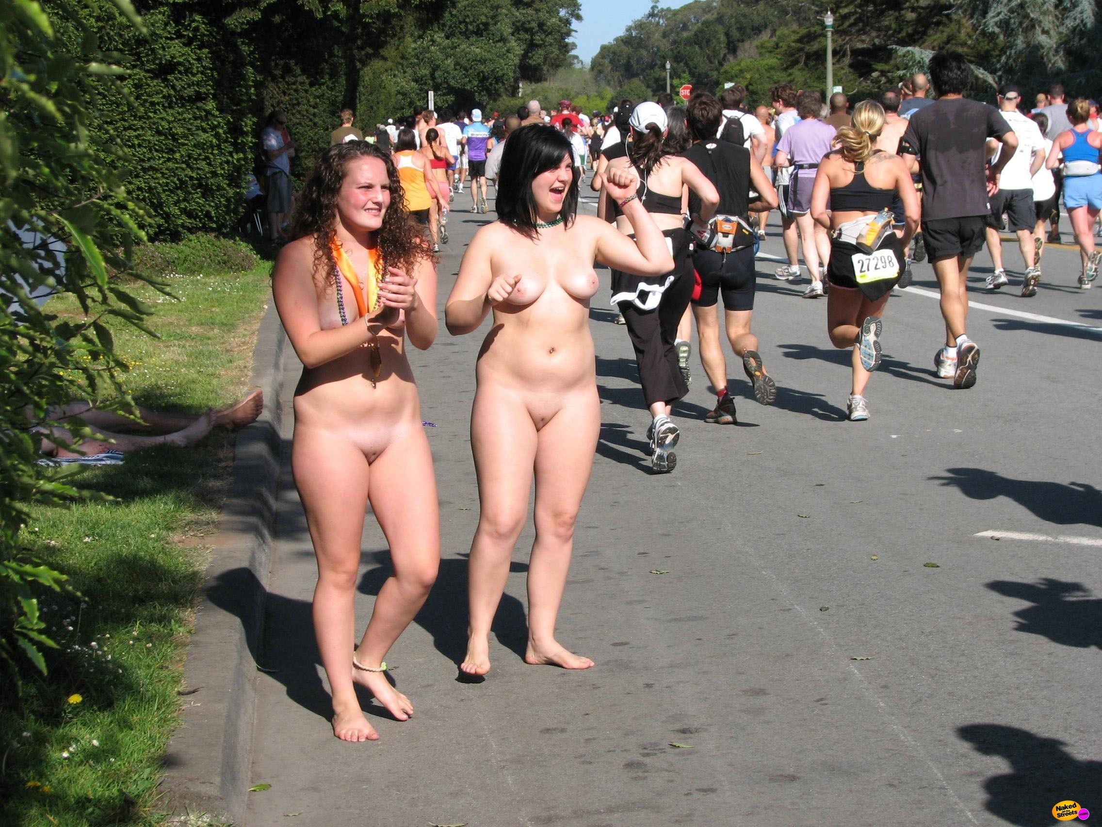 Chubby naked women public
