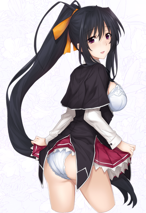 Anime girl flashing panties
