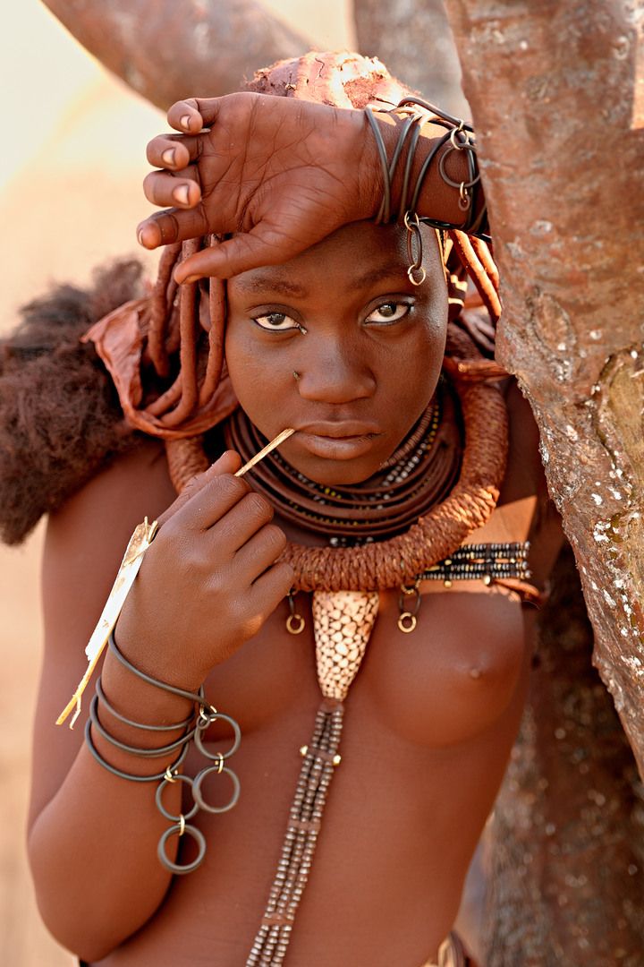 Himba tribe teen sexy breast