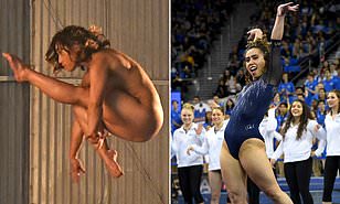 Women posing nude gymnasts