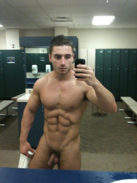 Nude men locker room naked