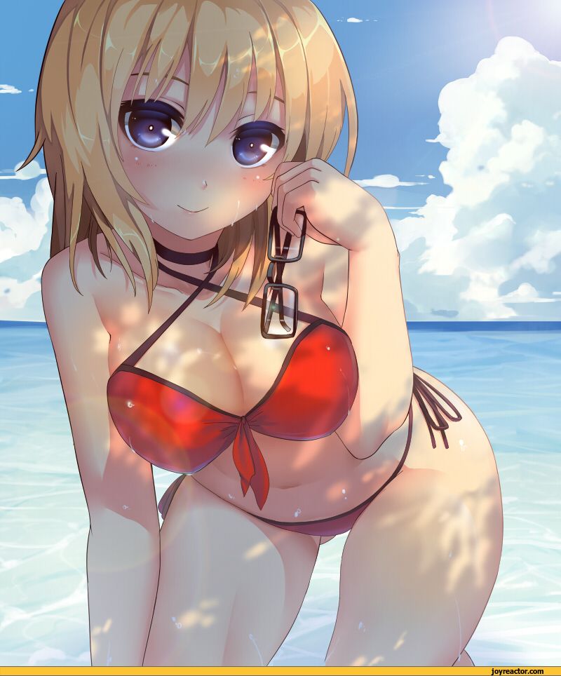 Sexy anime beach girl erotic hentai